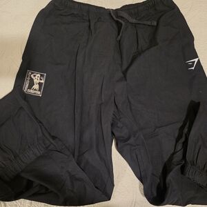 Gymshark Black Joggers with Logo Detail